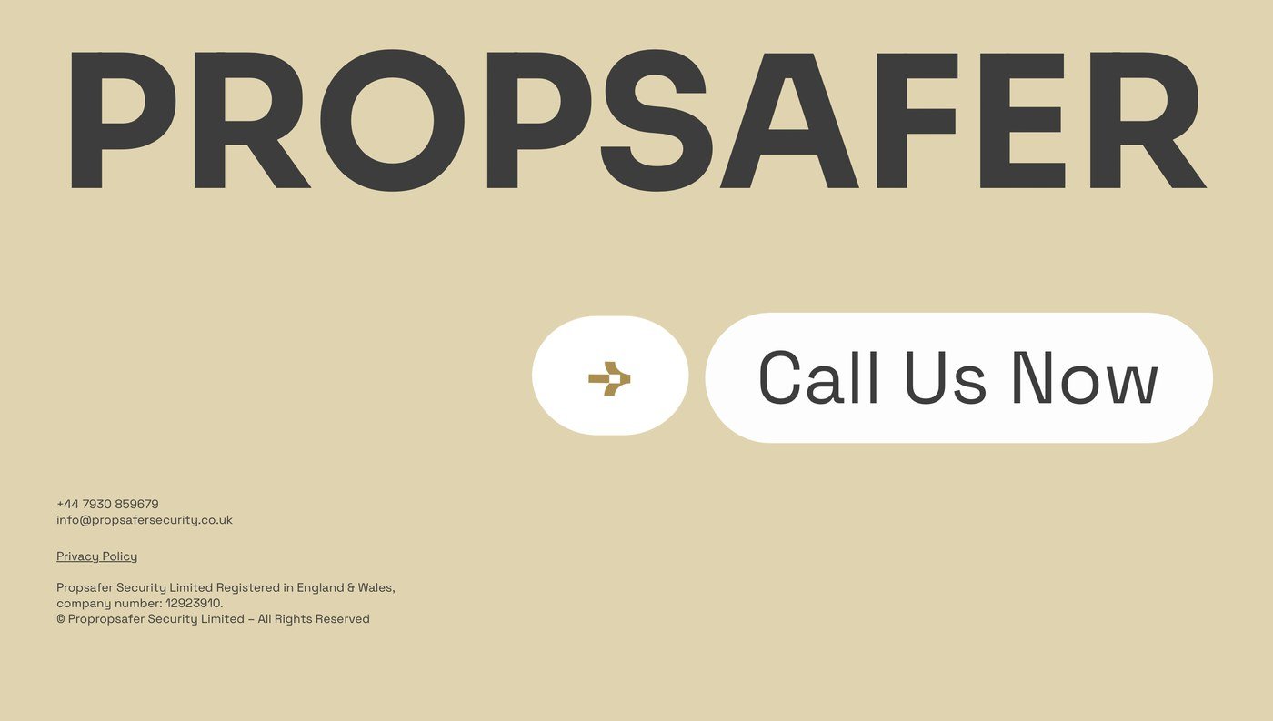 Propsafer website footer