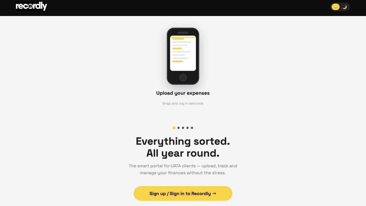 Recordly light mode